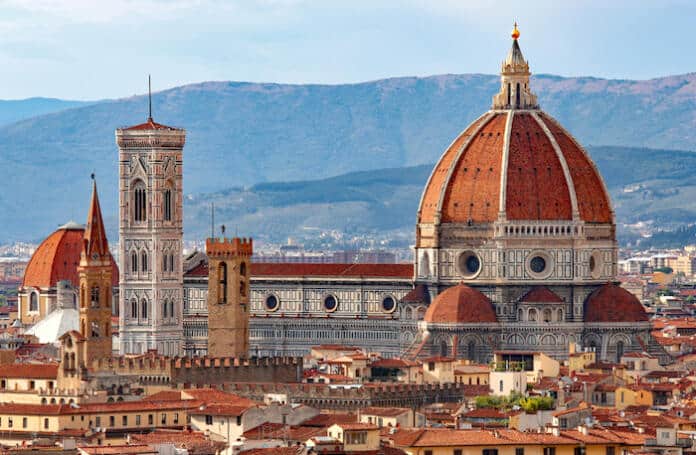 Florence,In,Italy,With,The,Great,Dome,Of,The,Cathedral