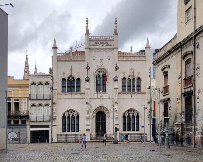 Brazil, Rio de Janeiro, Rua Luís de Camões, Real Gabinete Portuguez de Leitura.