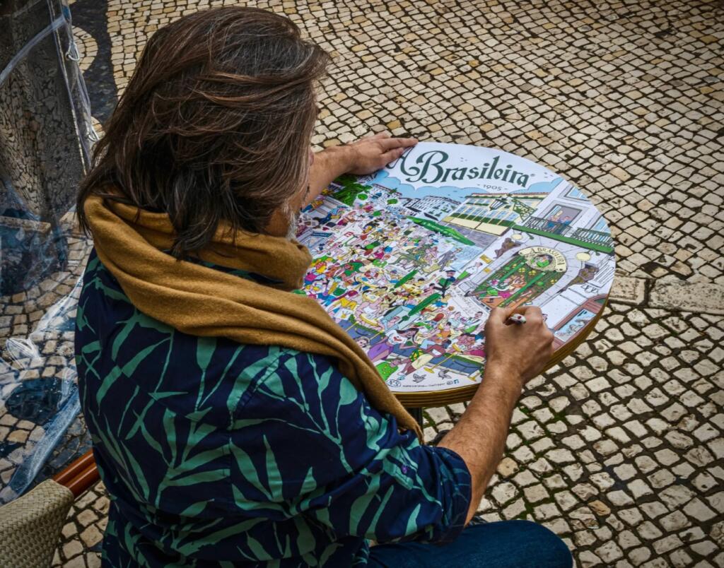ToalhaBrasileira3_red-1-1-1024x804 As novas toalhas da Brasileira do Chiado são ilustrações que prestam homenagem a Lisboa