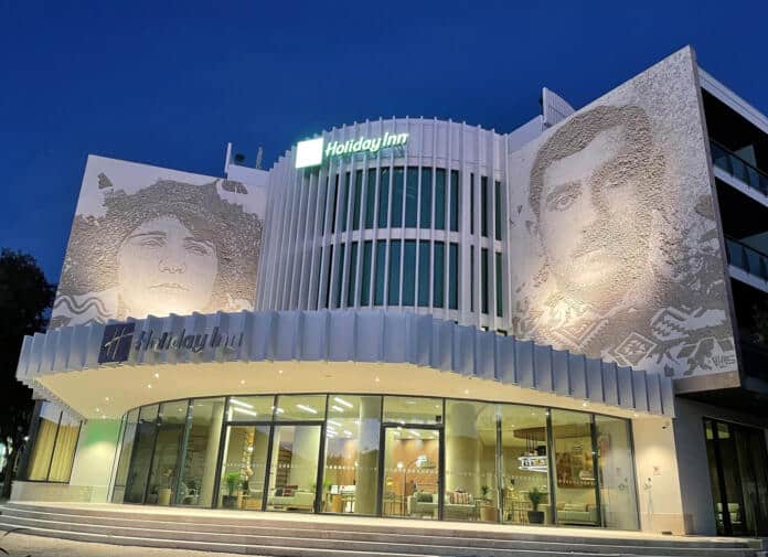 Holiday Inn Beja_Fachada Fachada do Holiday Inn Beja