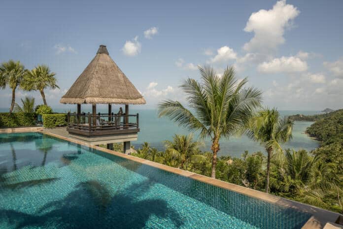 A terceira temporada de “The White Lotus” foi filmada no Four Seasons Resort Koh Samui, na Tailândia.