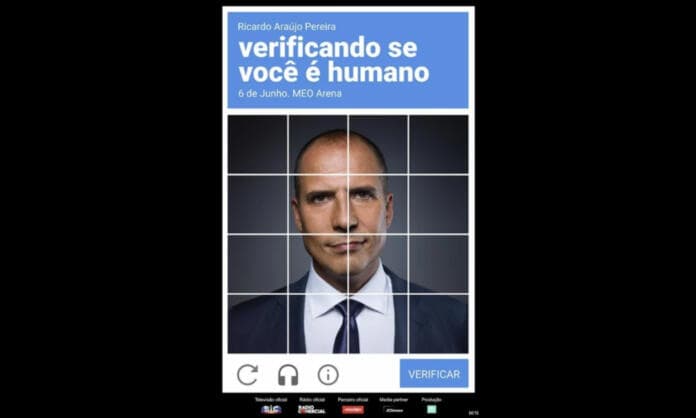 “Verificando se você é humano” é o nome do espetáculo que marca a estreia a solo de Ricardo Araújo Pereira no stand-up comedy.