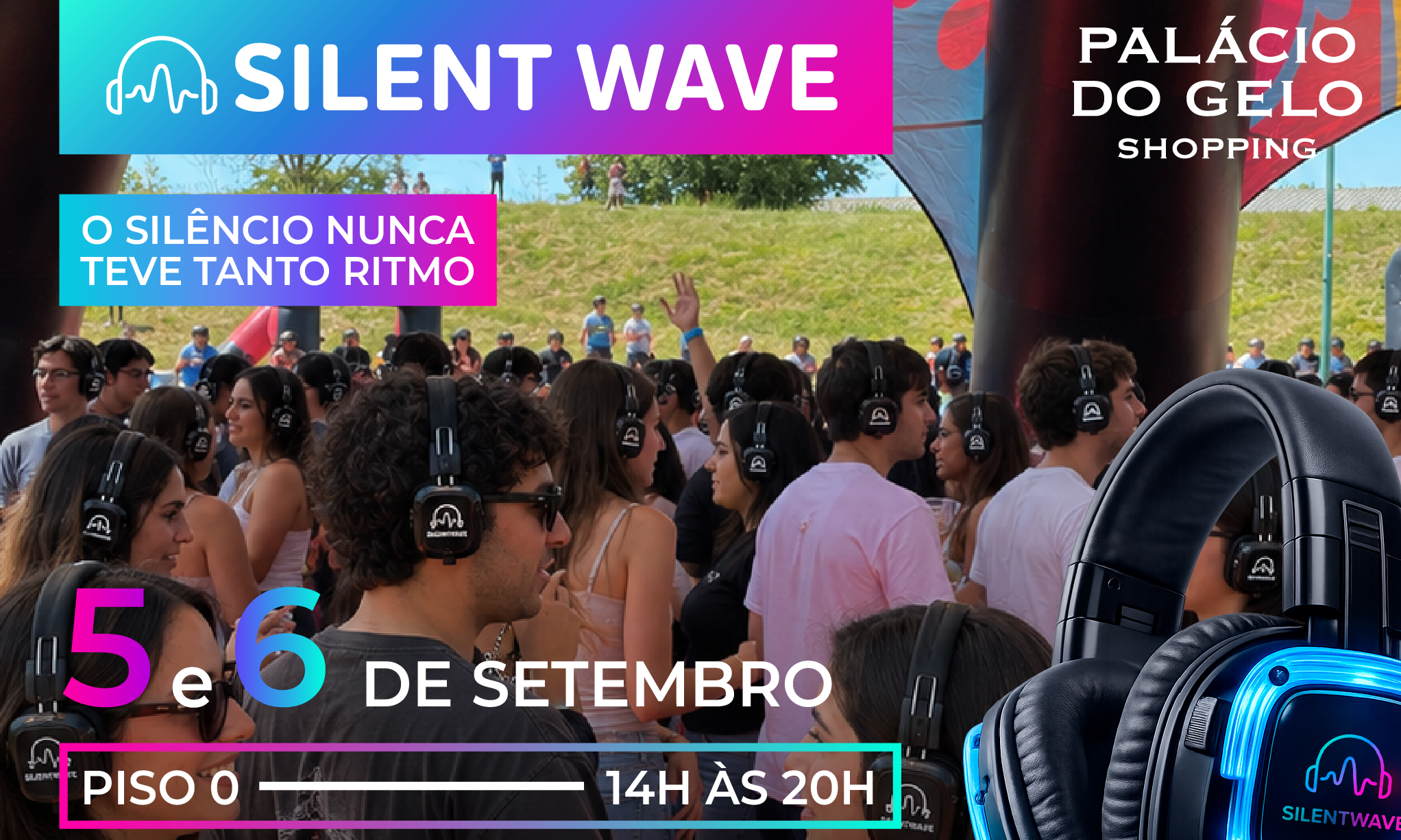 O Palácio do Gelo Shopping vai ser uma pista de dança silenciosa em setembro (e a entrada é gratuita)