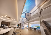 Parece uma mansão de luxo, mas fica a bordo de um cruzeiro
